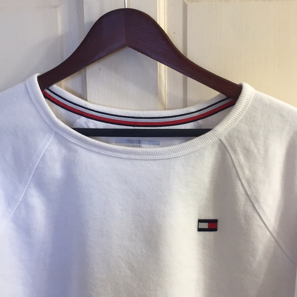 Woman’s crew neck Tommy Hilfiger sweatshirt White - Picture 2 of 5